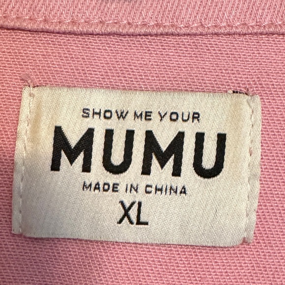 Show Me Your Mumu Cannon Jumpsuit Pink Denim - Picture 8 of 9